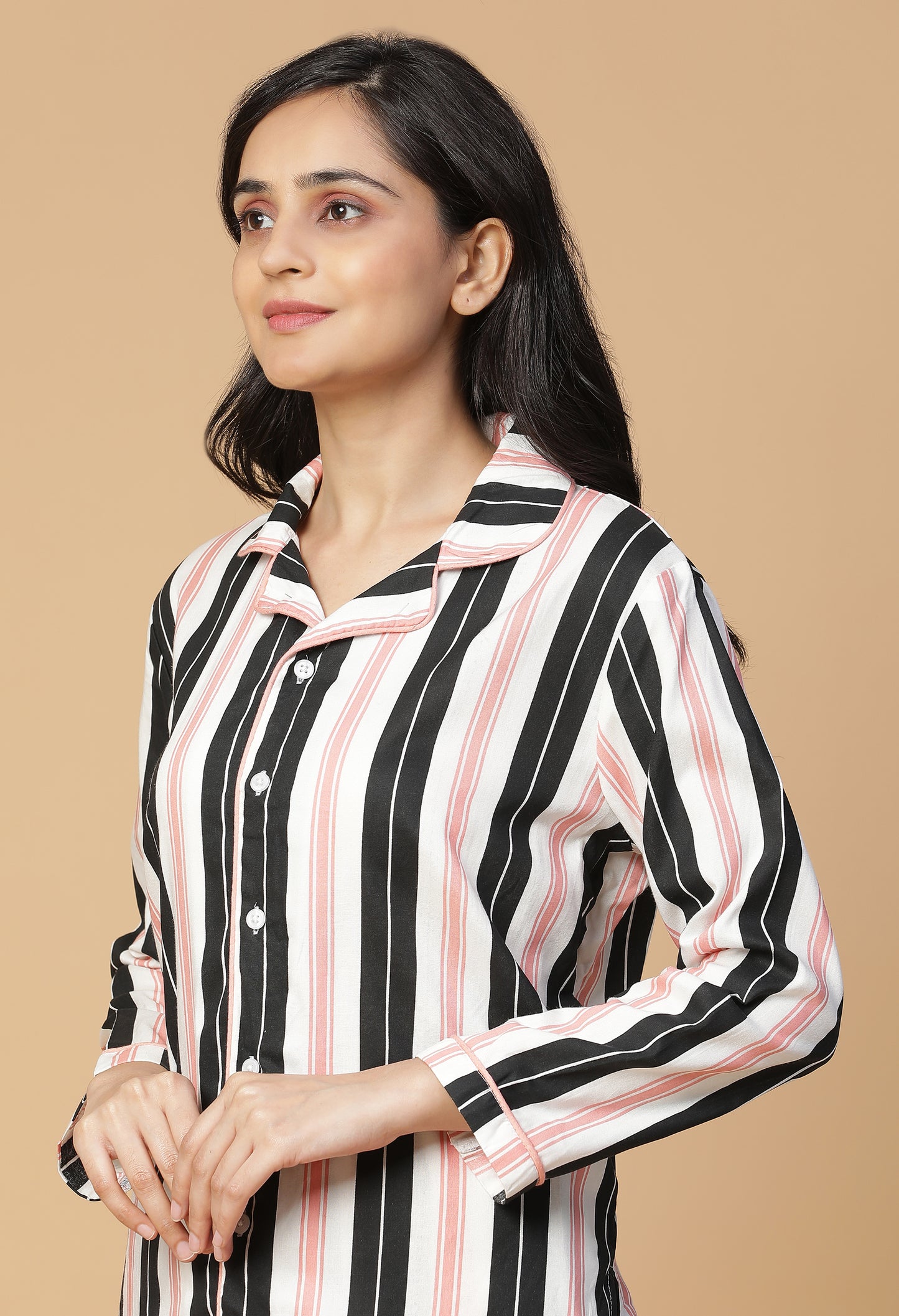 Violleta Stripe Night Suit#5