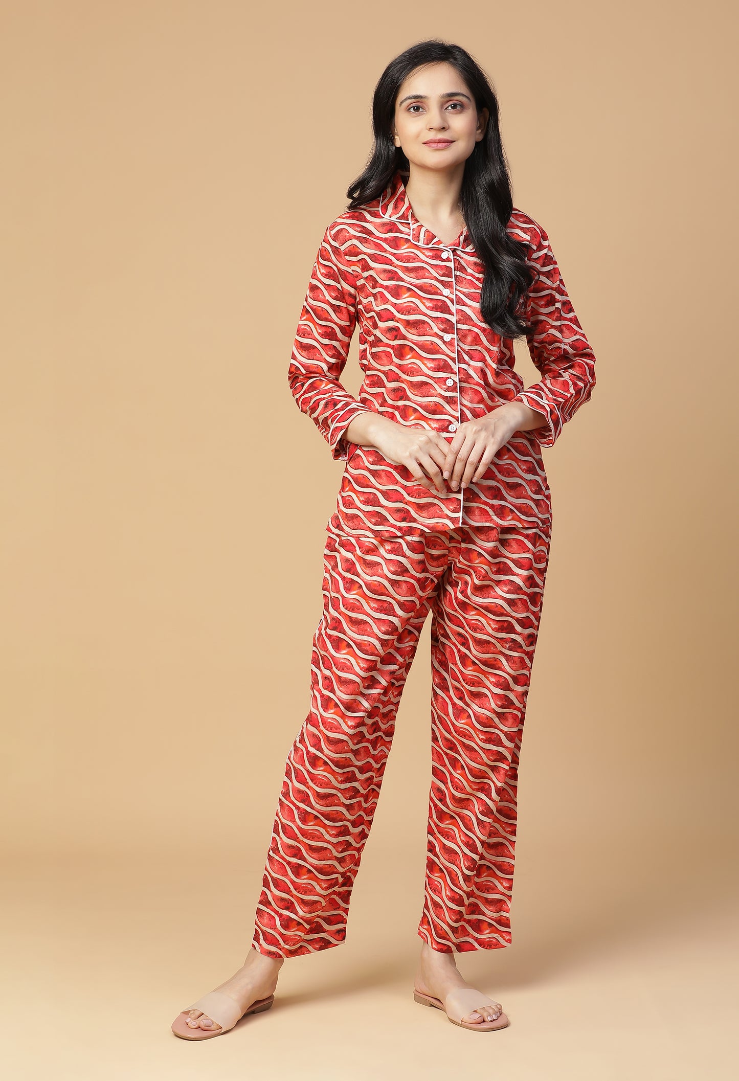 Raspberry Wave Night Suit#6