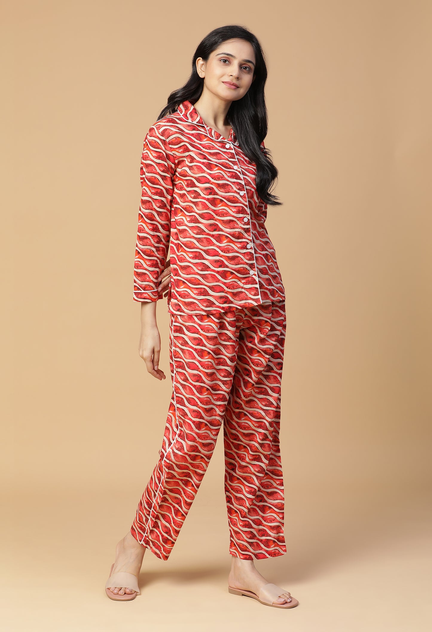 Raspberry Wave Night Suit#6