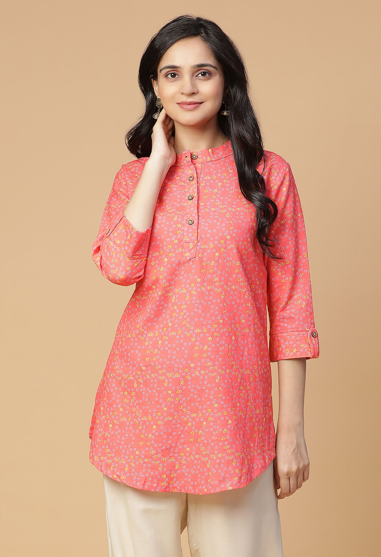 Ditsy Short Kurti#21