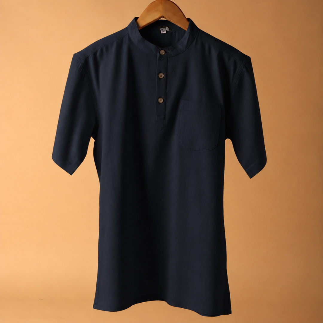 Agniv* Cotton Linen Kurta Shirt 