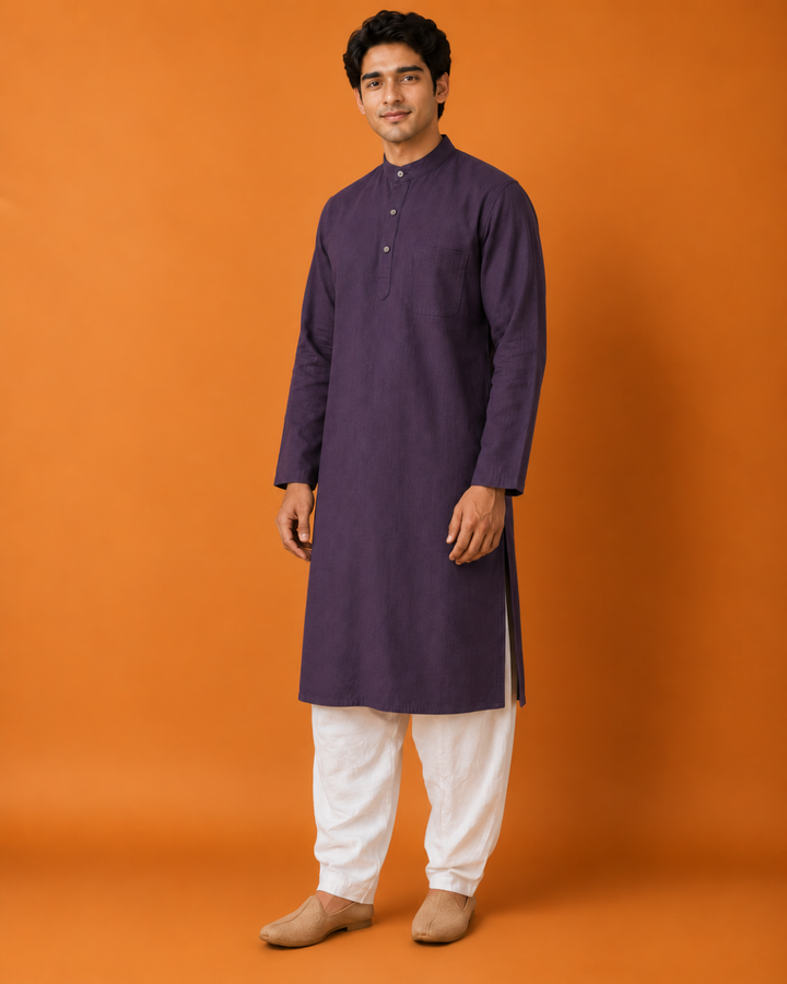 Noir Violet* Kurta Set 