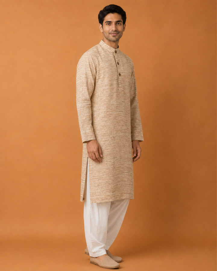 Earthline* Weave Kurta Set 