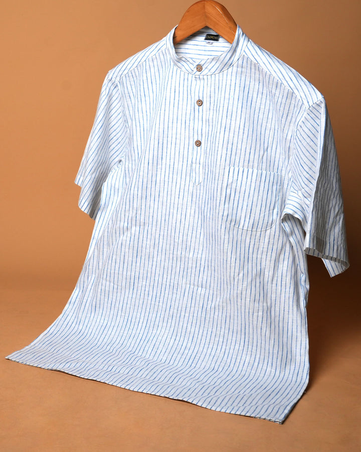 Classic Blue* Stripe Kurta Shirt 