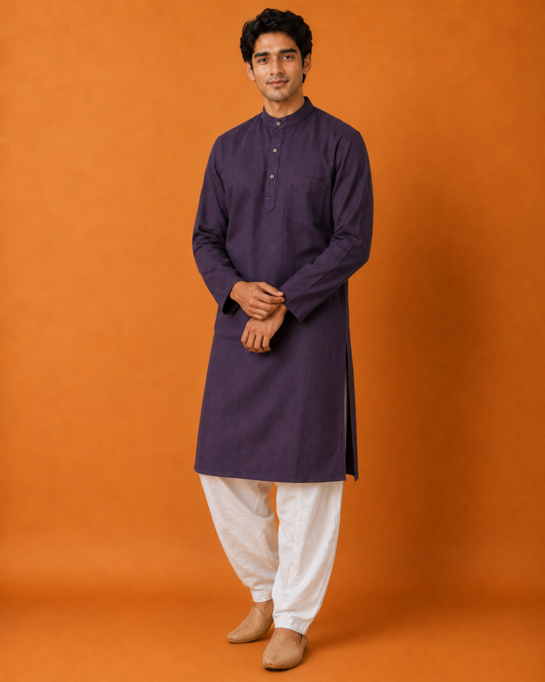 Noir Violet* Kurta Set 
