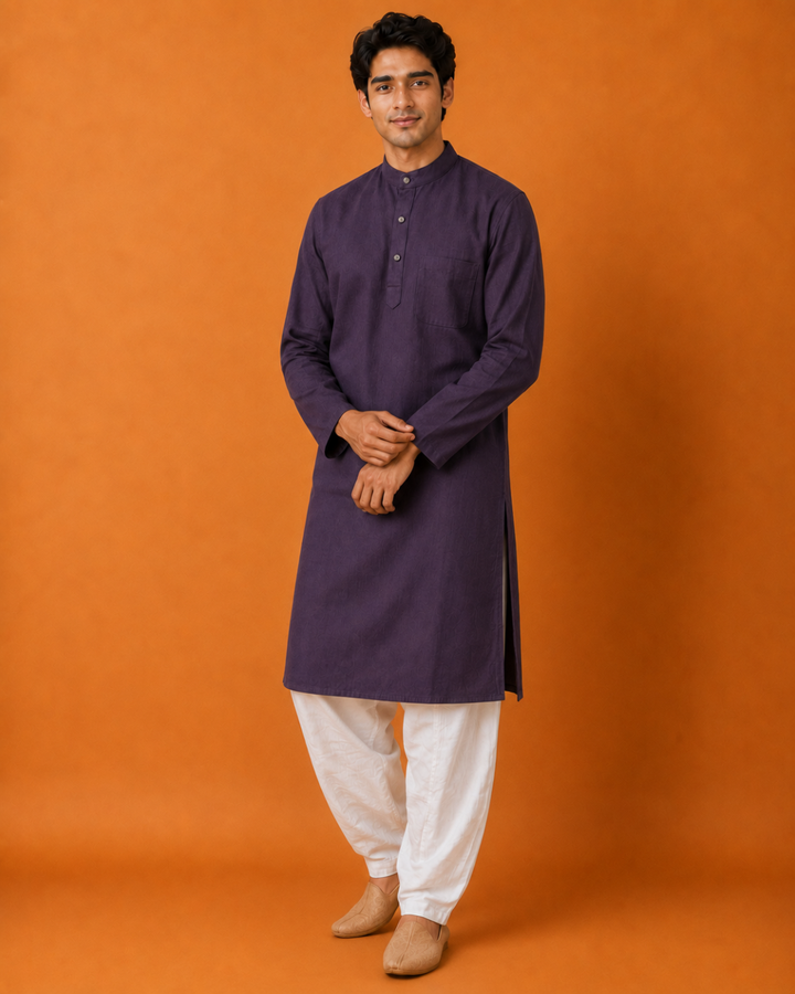 Noir Violet* Kurta Set 