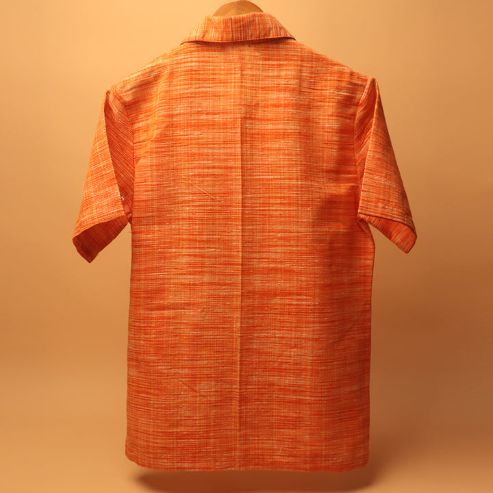 Eka Dwi Khadi Cuban Collar Shirt #45