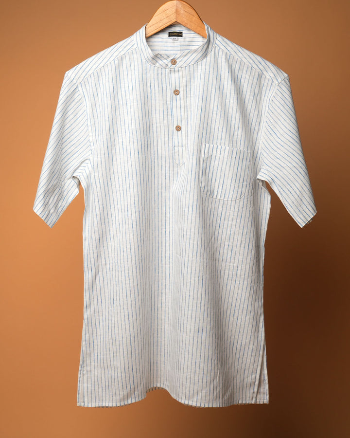 Classic Blue* Stripe Kurta Shirt 