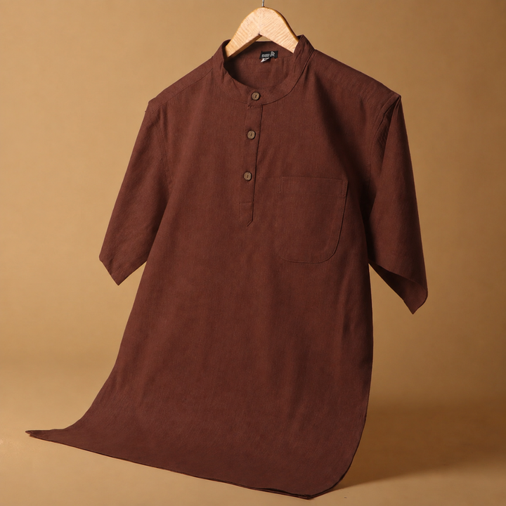 Kasturi* Cotton Linen Kurta Shirt 