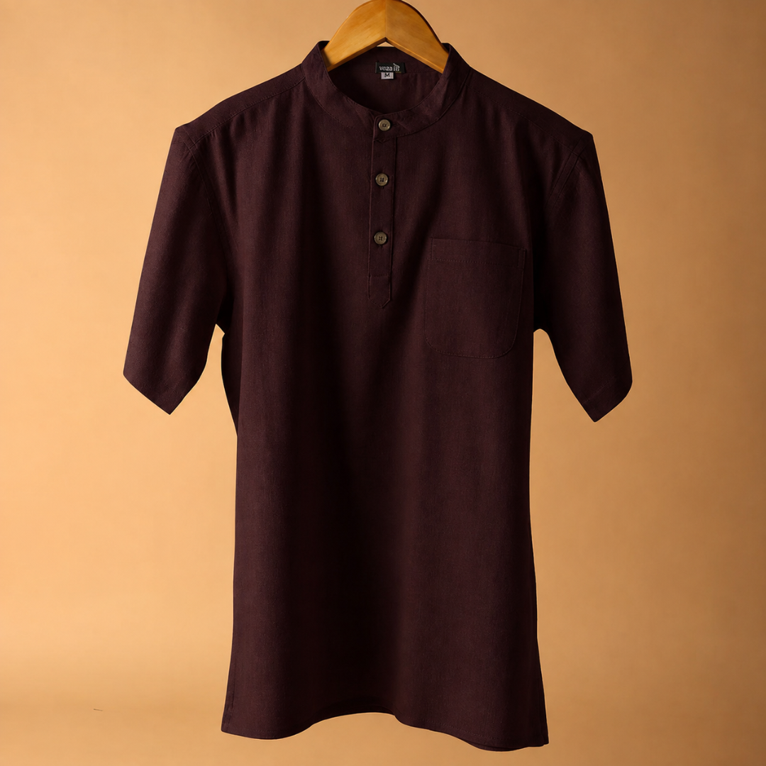 Gahan* Cotton Linen Kurta Shirt 
