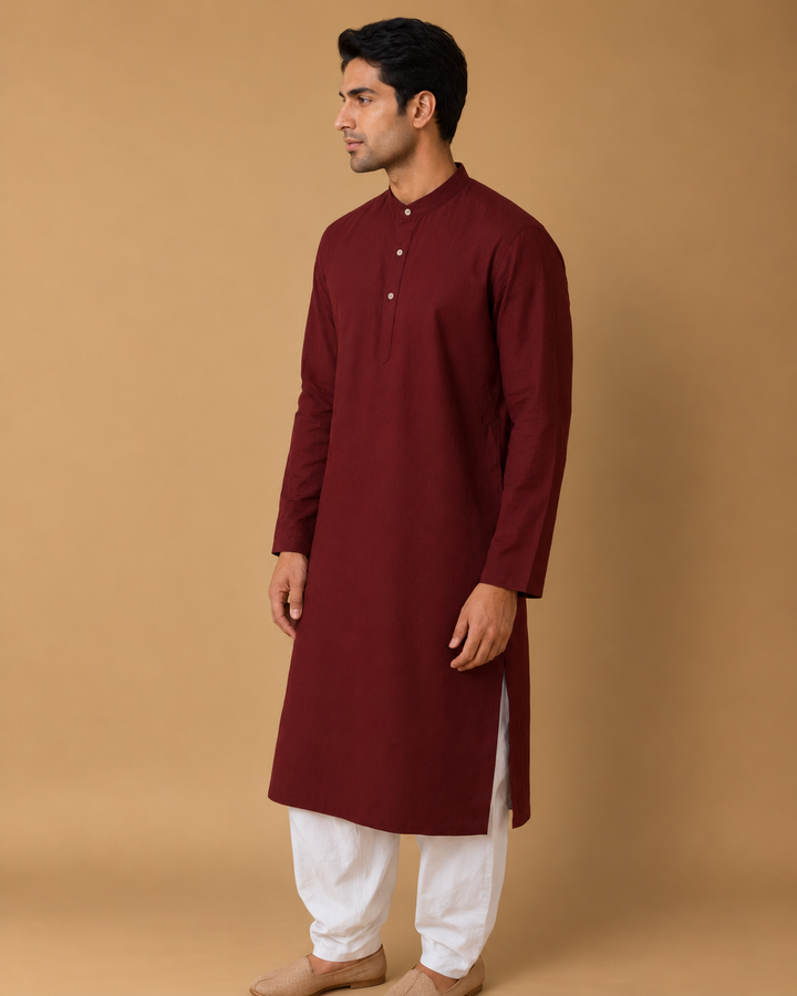 Ruhani* Cotton Linen Kurta Set 