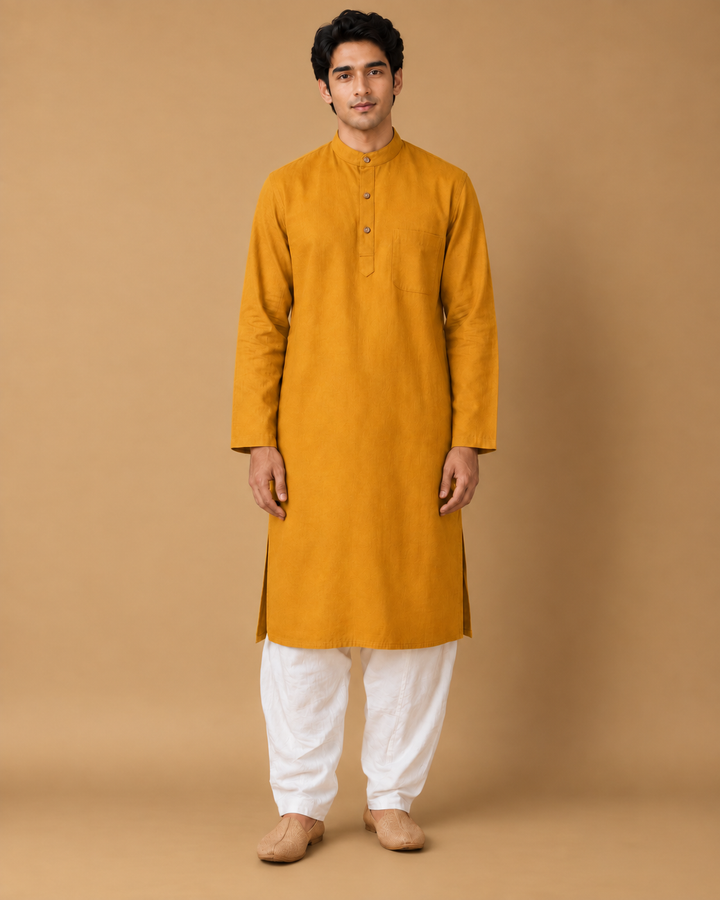 Mustard Gold* Kurta Set 