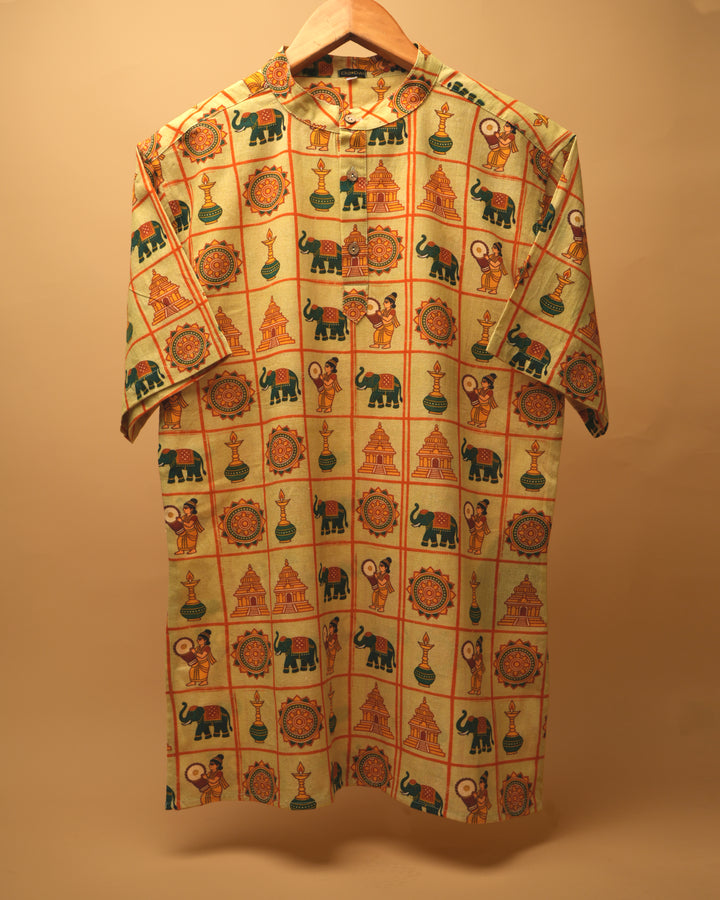 Pracheen- Printed Kurta Shirt 