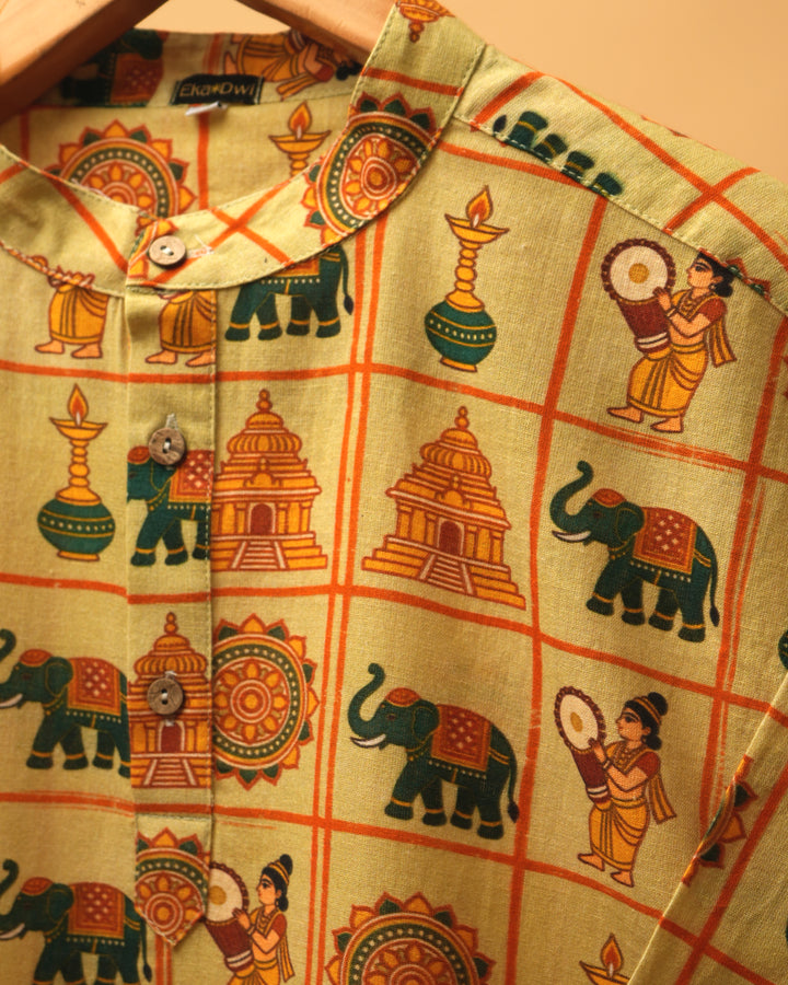Pracheen- Printed Kurta Shirt 