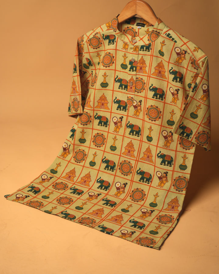 Pracheen- Printed Kurta Shirt 