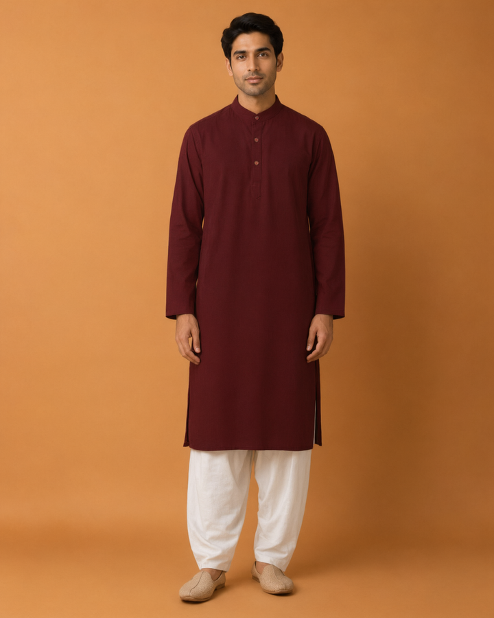Ruhani* Cotton Linen Kurta Set 