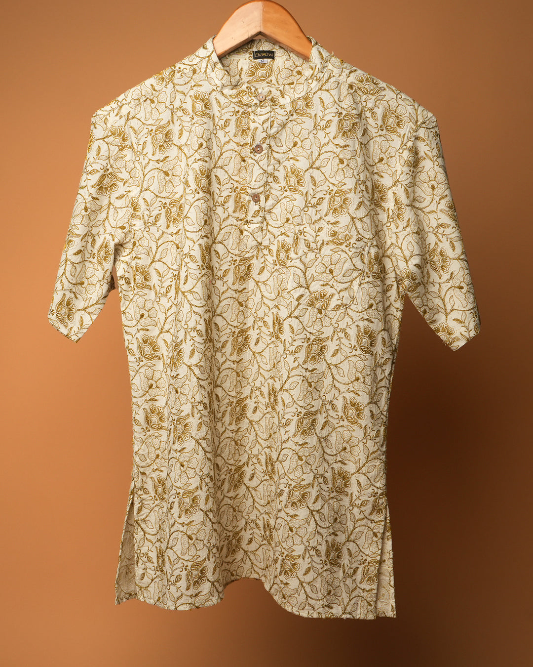 Golden Garden Kurta Shirt 