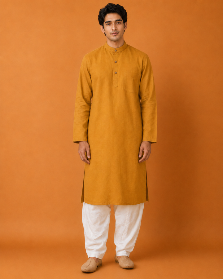 Mustard Gold* Kurta Set 