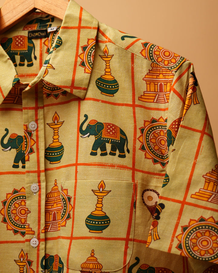 Ponnonam Grid Shirt