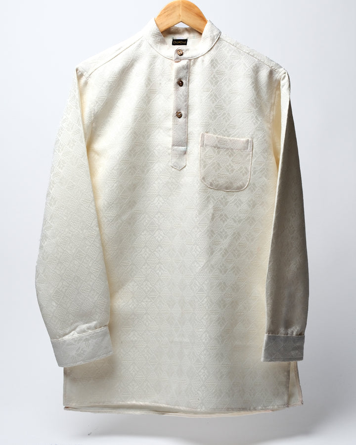 Ivory  * Naksh Sequins Kurta Shirt 
