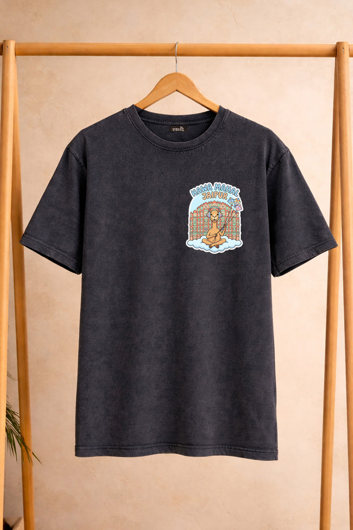 Hawa Mahal * STONE WASH PRINTED OVER SIZE TEE #2