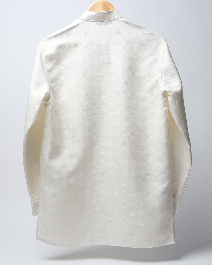 Ivory  * Naksh Sequins Kurta Shirt 