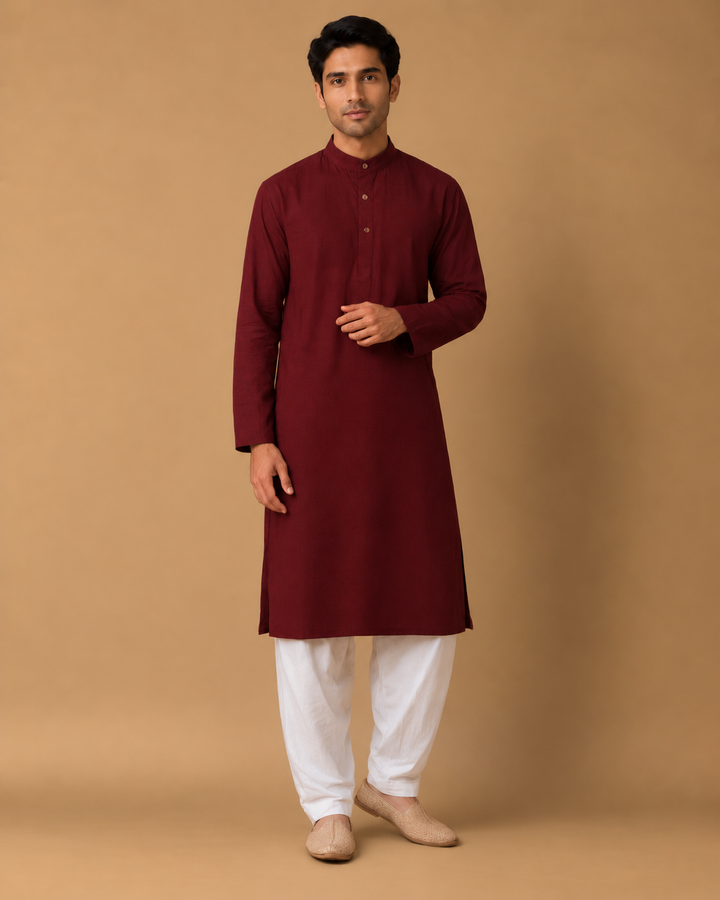 Ruhani* Cotton Linen Kurta Set 