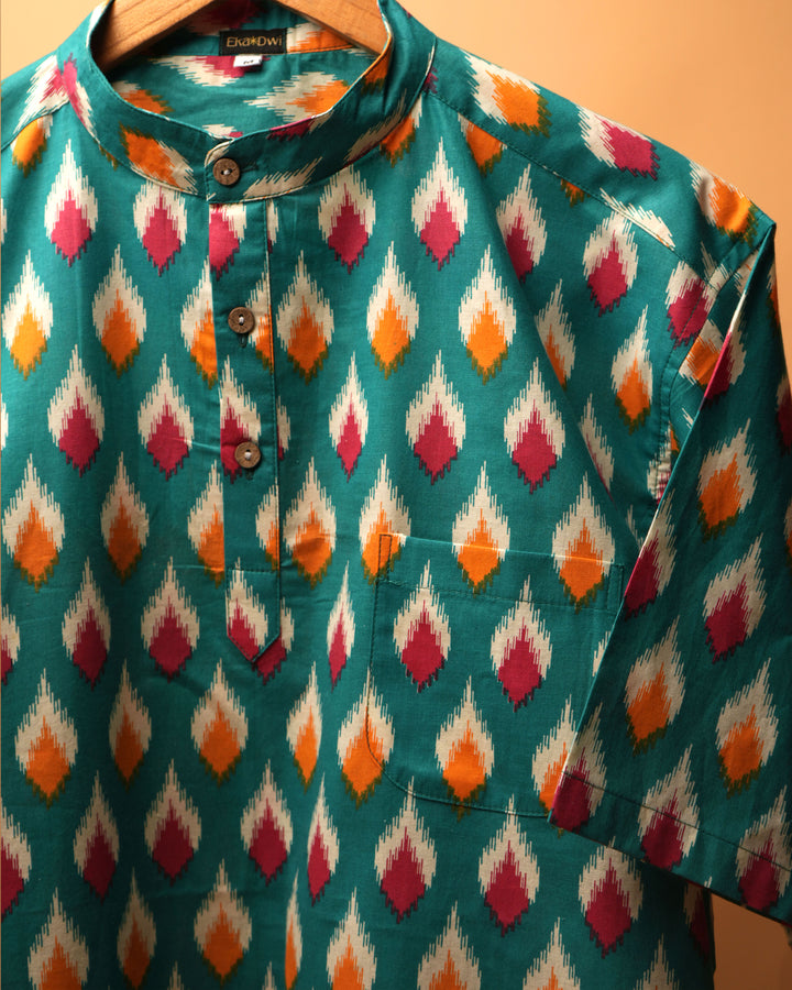 Neelkanth Ikat* Kurta Shirt 