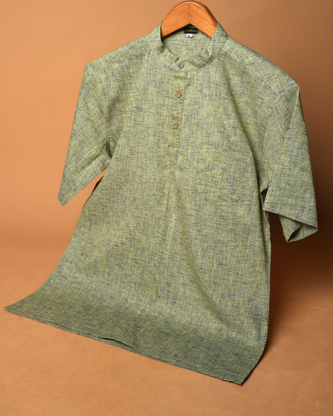 Olive Loom Kurta Shirt 
