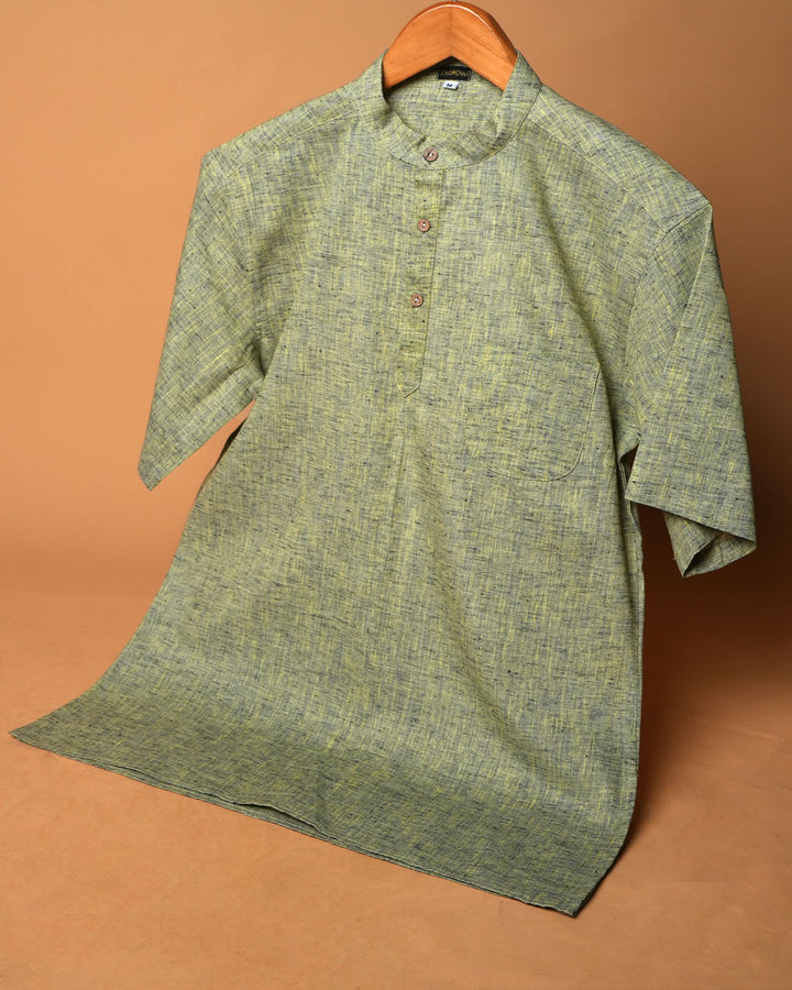Olive Loom Kurta Shirt 