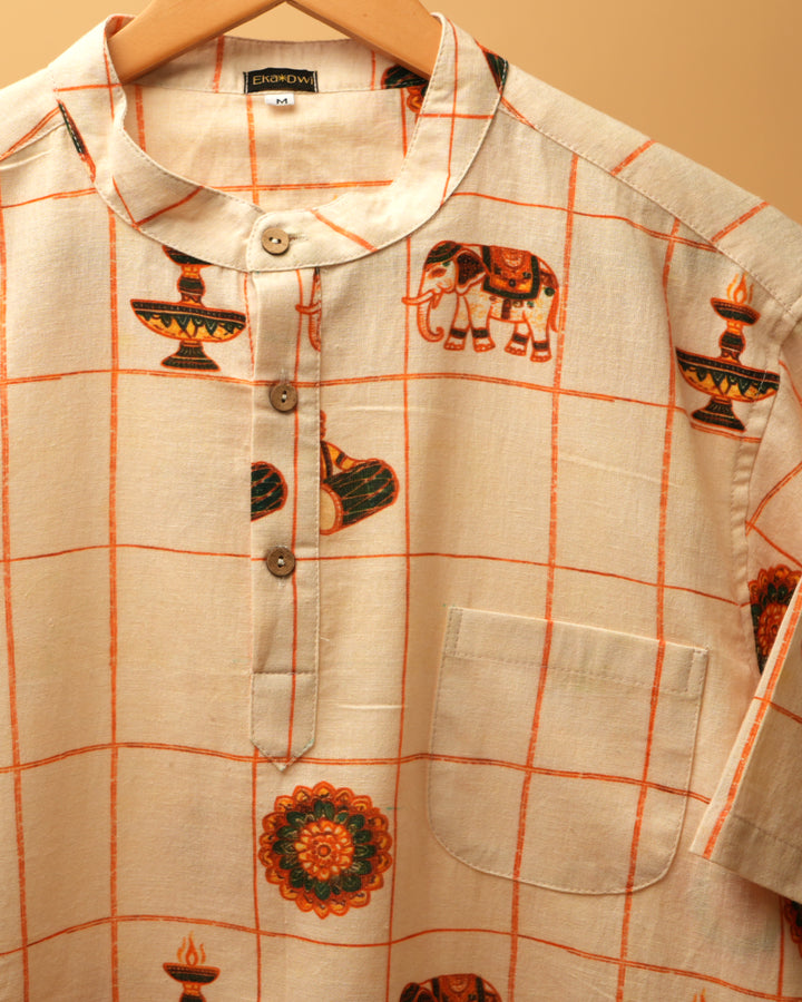Devotsav- Printed Kurta Shirt 