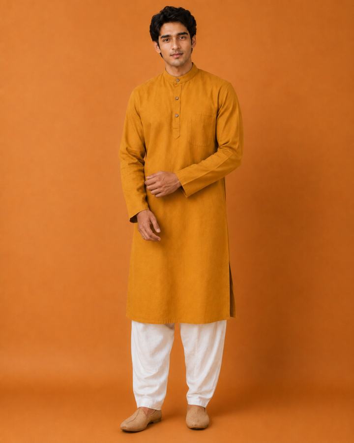 Mustard Gold* Kurta Set 