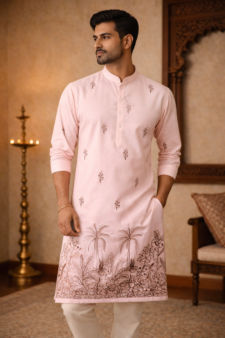 Aarunya * Rosewater Daman Embroidered Kurta #2