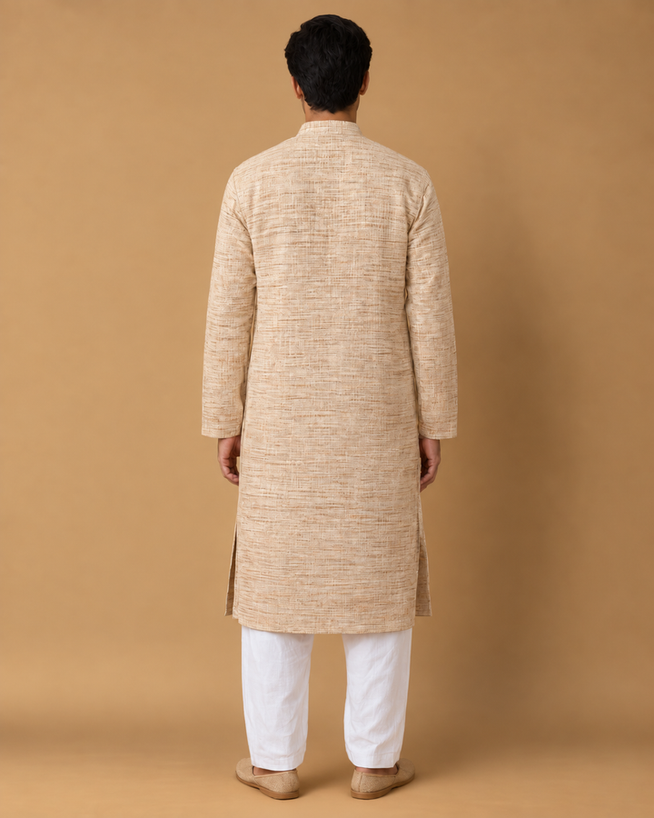 Earthline* Weave Kurta Set 