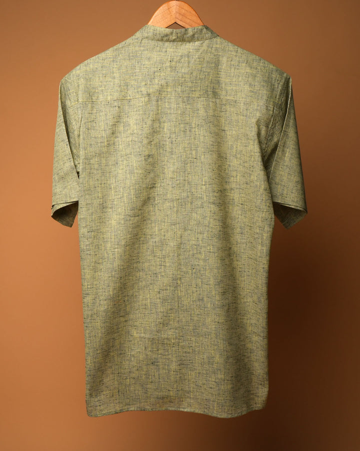 Olive Loom Kurta Shirt 
