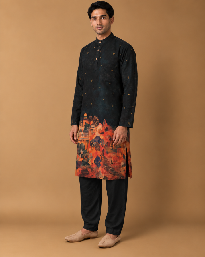 Shahkaar* Printed Kurta Set 