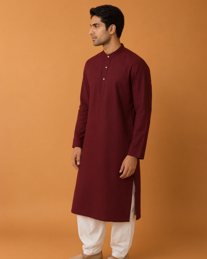 Ruhani* Cotton Linen Kurta Set 