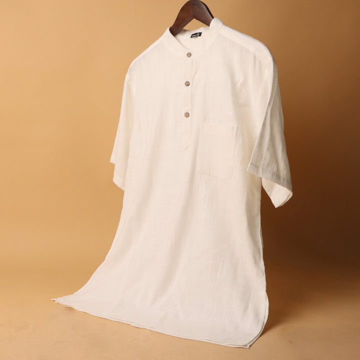 Dhaval* Cotton Linen Kurta Shirt 