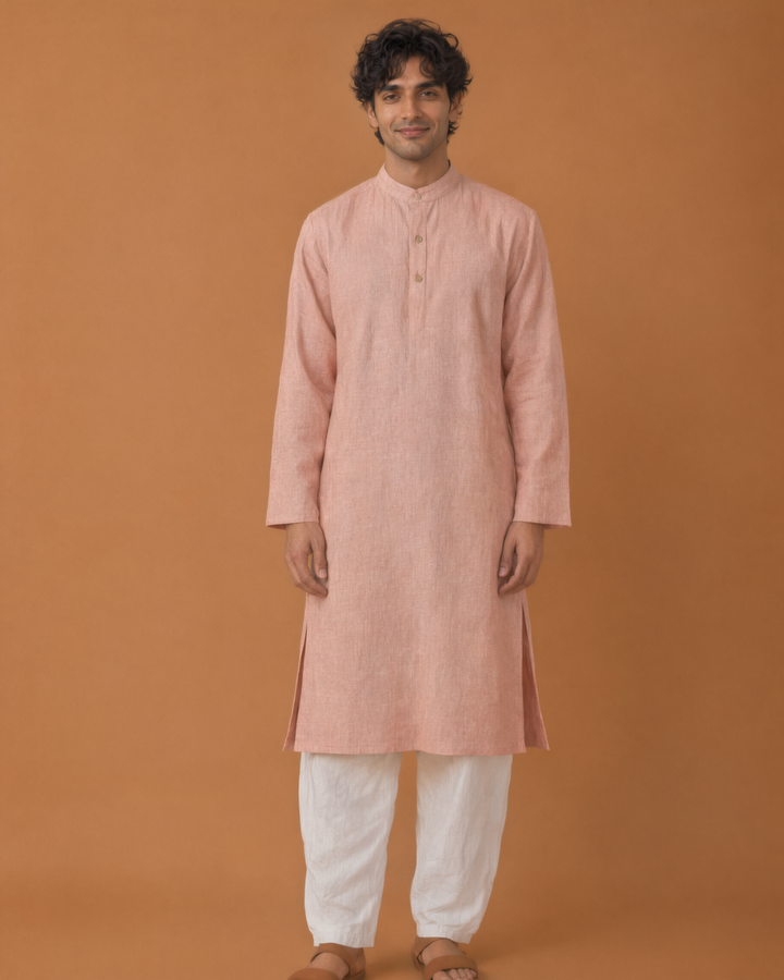 Aaroh* Cotton Linen Kurta SET 