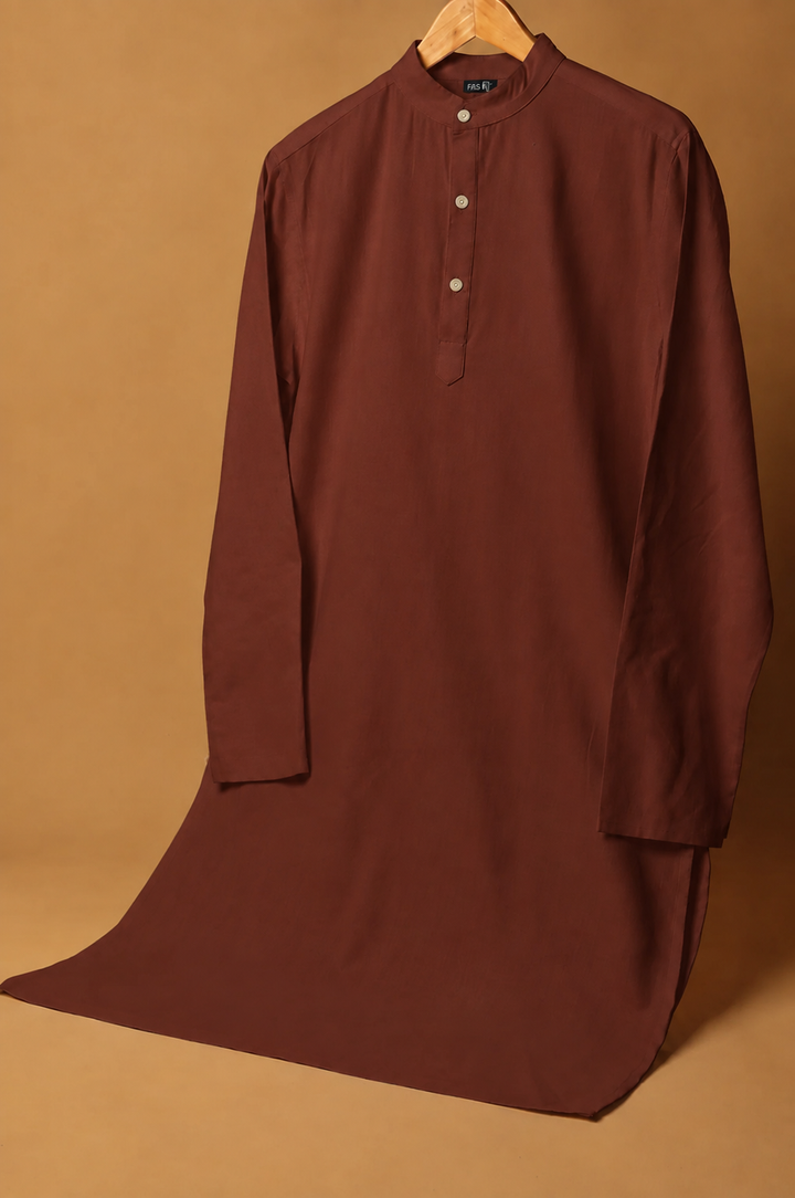 Ruhan* Cotton Linen Long Kurta 