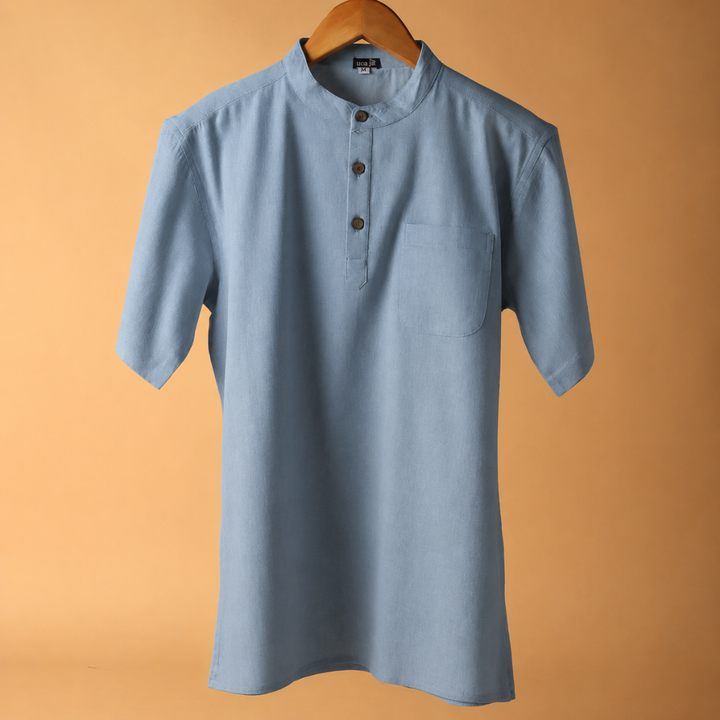 Vyom* Cotton Linen Kurta Shirt 