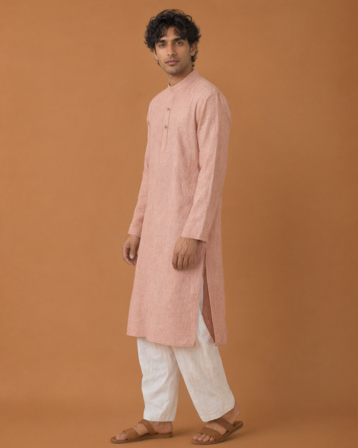 Aaroh* Cotton Linen Kurta SET 