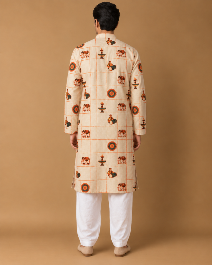 Jashn* Printed Kurta Set 
