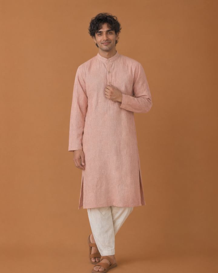 Aaroh* Cotton Linen Kurta SET 