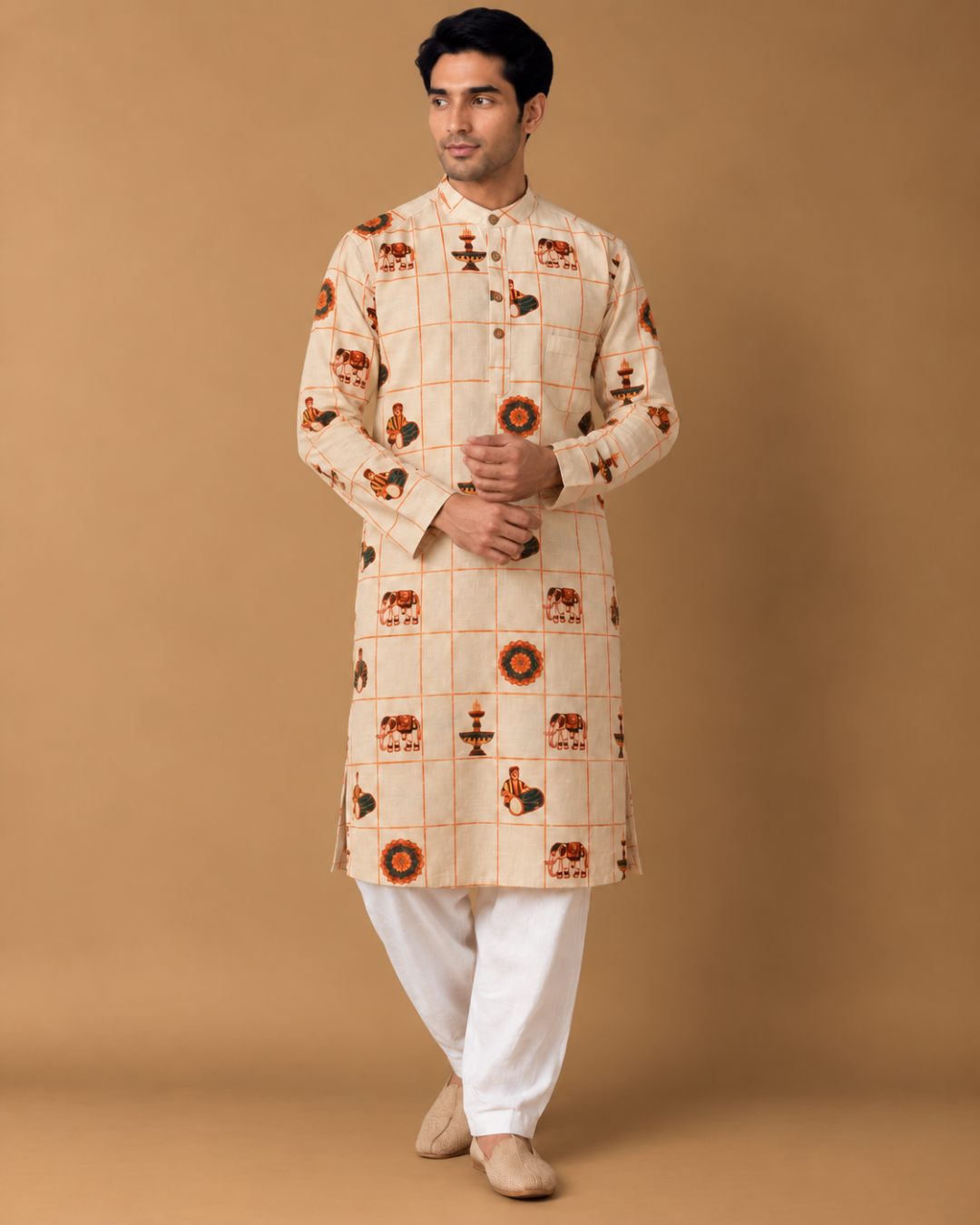 Jashn* Printed Kurta Set 