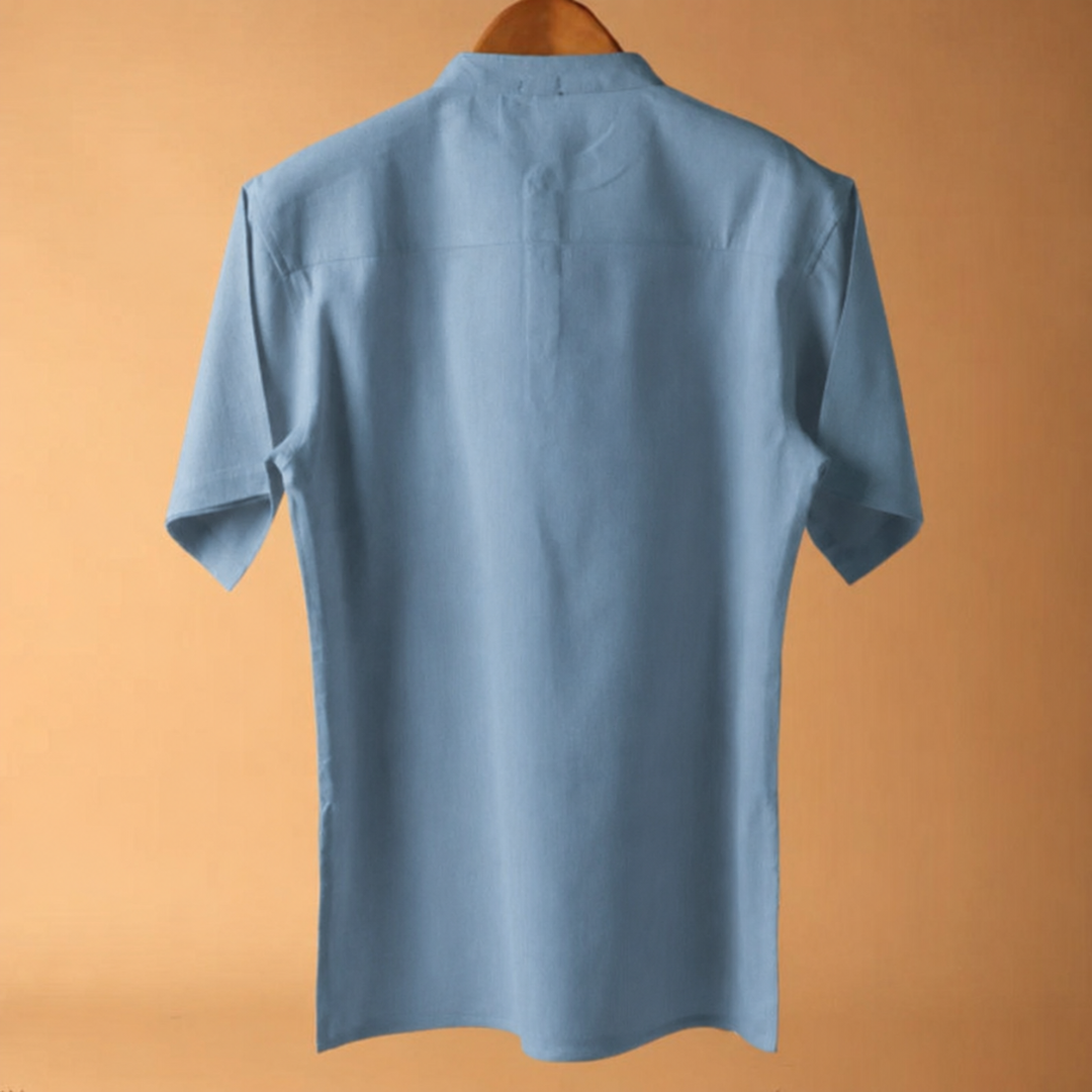 Vyom* Cotton Linen Kurta Shirt 