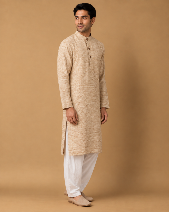 Earthline* Weave Kurta Set 
