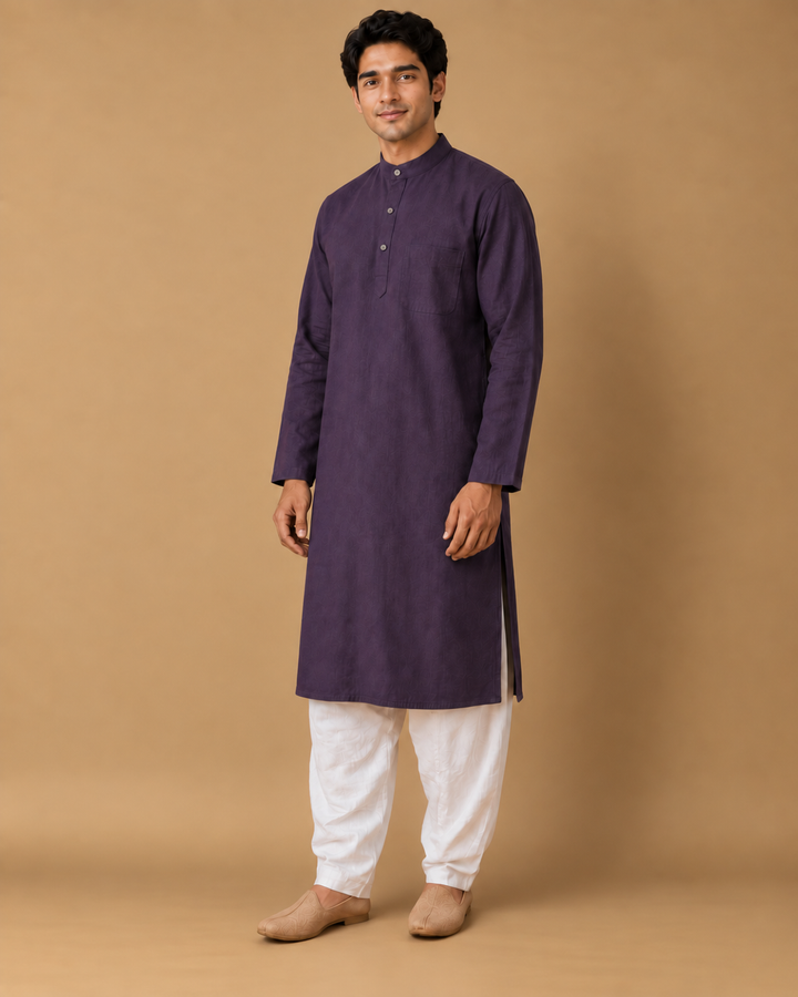 Noir Violet* Kurta Set 