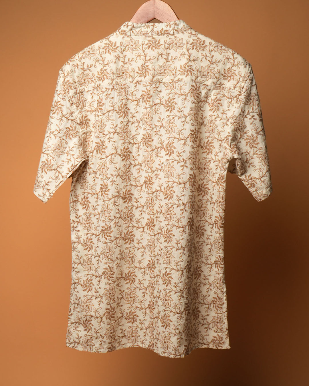 Ivory Botanical Kurta Shirt 