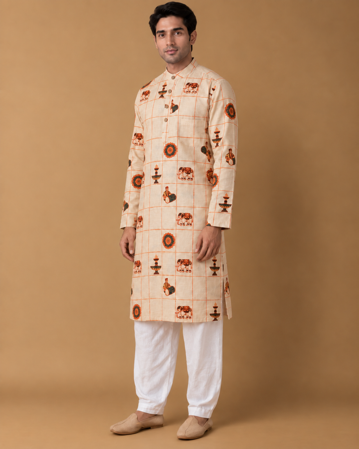 Jashn* Printed Kurta Set 